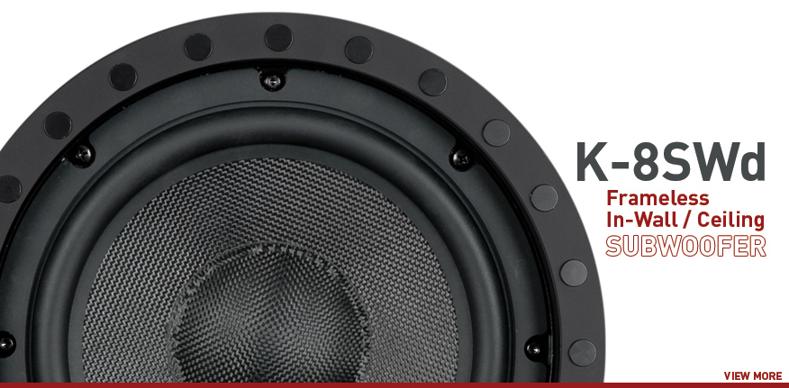 Frameless In-Wall In-Ceiling Subwoofer - K-8SWd